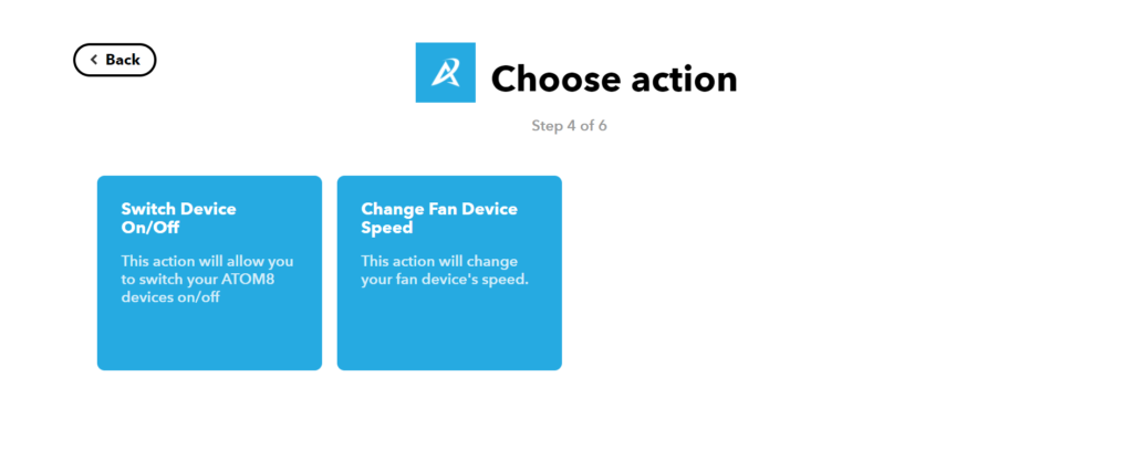 IFTTT actions for ATOM8